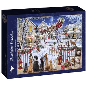 Bluebird: Pets on Porch (1500) kerstpuzzel