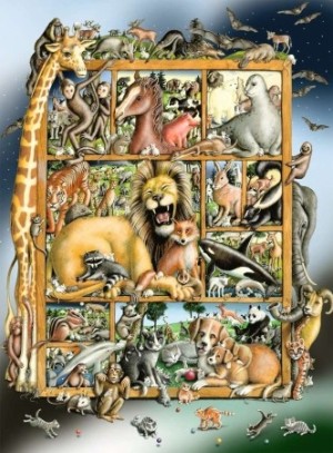 Ravensburger: Dieren in het Schap (100XXL) kinderpuzzel