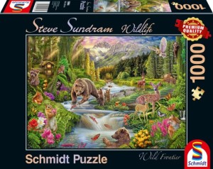 Schmidt: Steve Sundram - Forest Animals (1000) legpuzzel