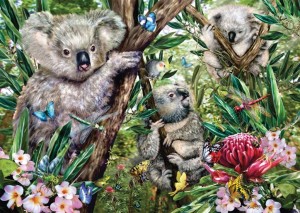 Schmidt: Cute Koala Family (500) legpuzzel