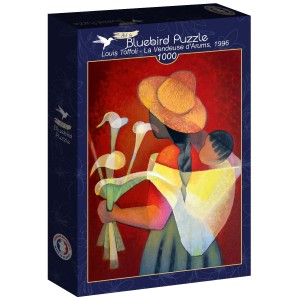 Art by Bluebird: La Vendeuse d'Arums (1000) verticale puzzel