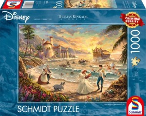 Schmidt: Thomas Kinkade Disney Little Mermaid Celebration of Love (1000) disneypuzzel