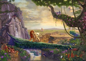 Schmidt: Thomas Kinkade Disney The Lion King Return to Pride Rock (6000) disneypuzzel