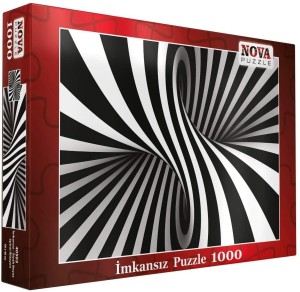 Nova Puzzle: Black and White Spiral (1000) legpuzzel