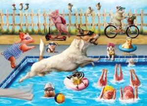 Eurographics: Crazy Pool Day (500XL) legpuzzel