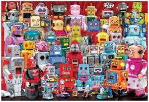 Eurographics: Robots (100) kinderpuzzel in lunchbox