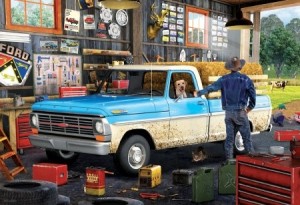 Eurographics: Ford Hard Day's Work (550) puzzel in tinnen blik