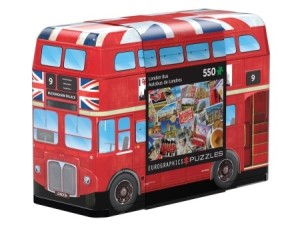 Eurographics: London Bus (550) puzzel in tinnen blik