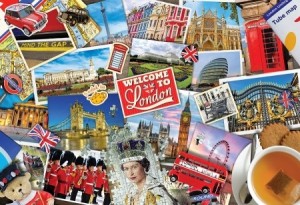 Eurographics: London Bus (550) puzzel in tinnen blik