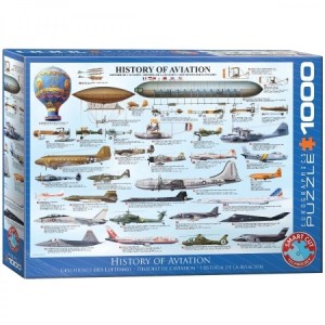 Eurographics: History of Aviation (1000) vliegtuigpuzzel