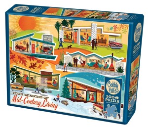 Cobble Hill: Four Seasons of Mid Century Living (500XL) legpuzzel