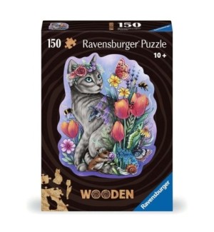 Ravensburger: Wooden Puzzle - Lovely Cat (150) houten puzzel