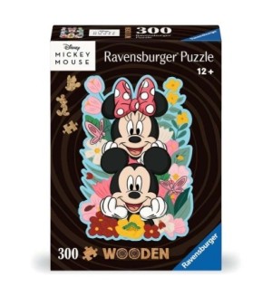 Ravensburger: Wooden Puzzle - Disney Mickey and Minnie (300) houten puzzel