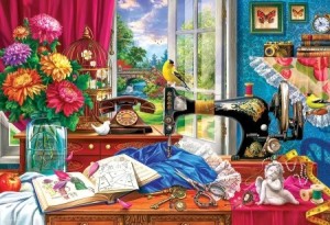 Eurographics: Sewing Memories (550) puzzel in tinnen blik