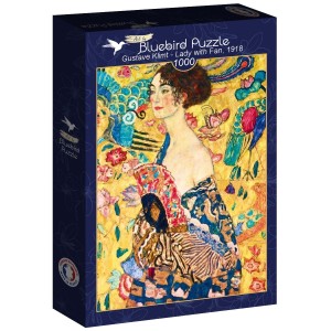 Art by Bluebird: Lady with Fan (1000) verticale puzzel