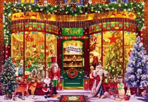 Bluebird: Festive Shop (1000) kerstpuzzel