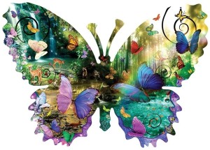 SunsOut: Forest Butterfly (1000) shaped puzzel