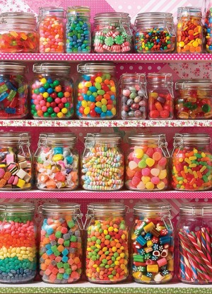 Cobble Hill: Candy Shelf (500XL) verticale puzzel