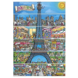 Dino: Eiffel Tower, Paris (500) verticale puzzel