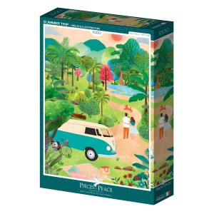 Pieces and Peace: Summer Trip (1000) verticale puzzel