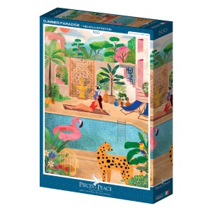 Pieces and Peace: Summer Paradise (500) verticale puzzel