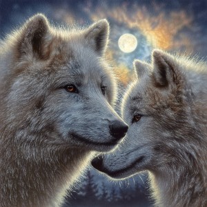 SunsOut: Moonlight Mates (500XL) wolvenpuzzel