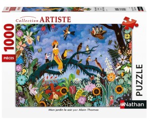 Nathan: Mon Jardin le Soir (1000) legpuzzel