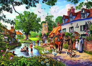 Bluebird: A Village in Summer (500) legpuzzel