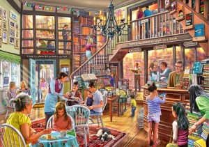 Bluebird: Bookshop Tearoom (2000) legpuzzel