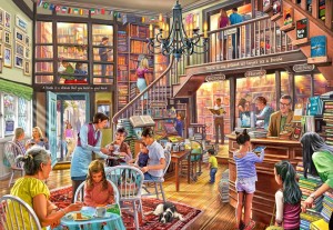 Bluebird: Bookshop Tearoom (1000) legpuzzel