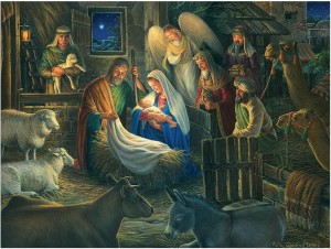 Cobble Hill: Away in a Manger (500XL) kerstpuzzel