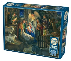 Cobble Hill: Away in a Manger (500XL) kerstpuzzel