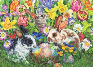 Cobble Hill: Easter Bunnies (350XL) Family puzzel