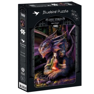 Bluebird: Anne Stokes - Spirit Dragon (1000) verticale puzzel