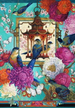 Bluebird: The Asiatic Garden (1000) verticale puzzel