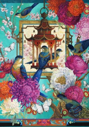 Bluebird: The Asiatic Garden (2000) verticale puzzel