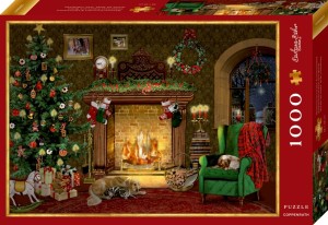 Coppenrath: Christmas Fireplace Room (1000) kerstpuzzel