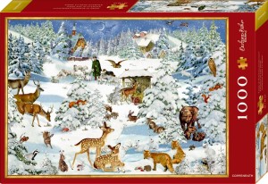 Coppenrath: Animals in the Snow (1000) kerstpuzzel