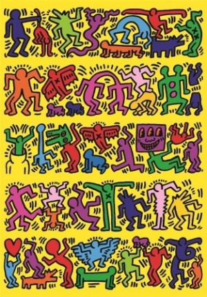 Clementoni: Keith Haring (1000) verticale puzzel