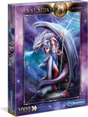 Clementoni: Anne Stokes - Dragon Mage (1000) verticale puzzel