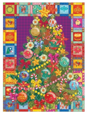 Cobble Hill: Christmas Tree Quilt (275XXL) Easy Handling puzzel