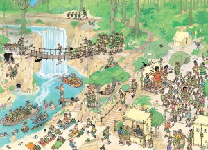 Jan van Haasteren: Jungletocht (1000) legpuzzel