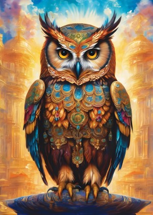 Art Puzzle: General Owl (500) verticale puzzel