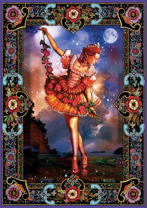 Art Puzzle: Ballet in the Moonlight (1000) verticale puzzel