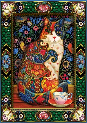 Art Puzzle: The Royal Cat (1000) verticale puzzel