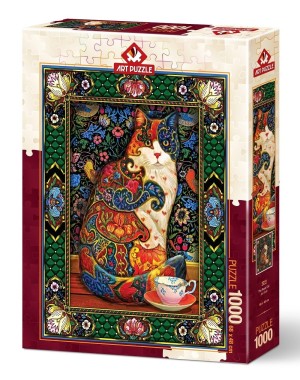 Art Puzzle: The Royal Cat (1000) verticale puzzel