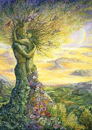 Art Puzzle: Nature's Love - Josephine Wall (1000) verticale puzzel