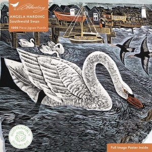 Flame Tree: Southwold Swan - Angela Harding (1000) legpuzzel