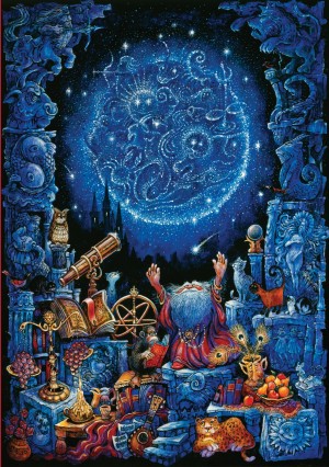 Art Puzzle: Astrology (1000) glow in the dark puzzel