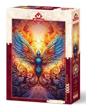 Art Puzzle: Colorful Phoenix (1000) verticale puzzel